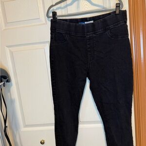 Old Navy Black Mid-Rise Jegging - 16 Short